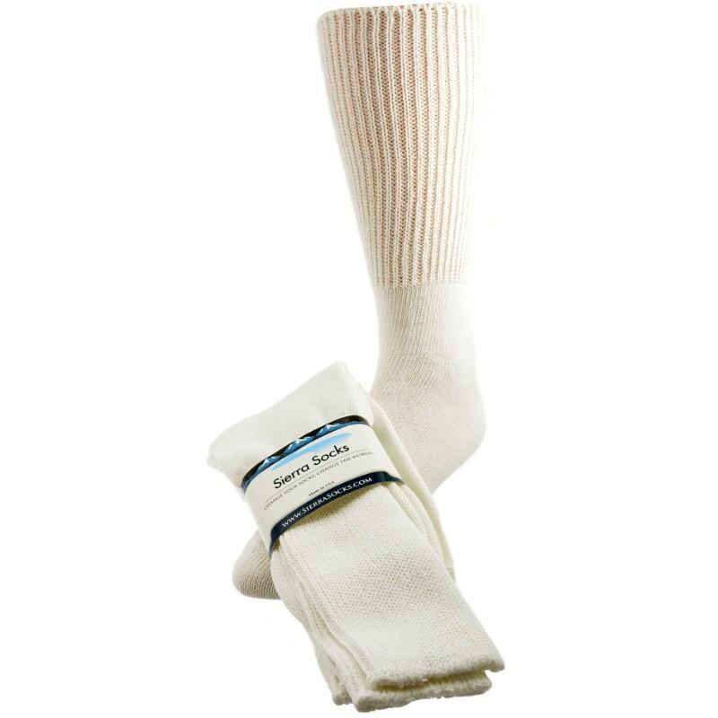 Sierra Socks Health Diabetic Wide Foot and Wider Calf Cotton Crew - Horizon Bliss