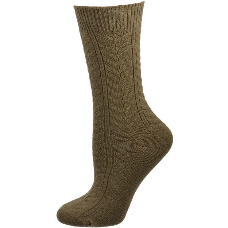 Chevron Pattern Medium Weight Bamboo Crew Socks 3 Pair Pack - Horizon Bliss