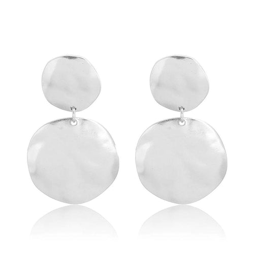 Double disc earrings