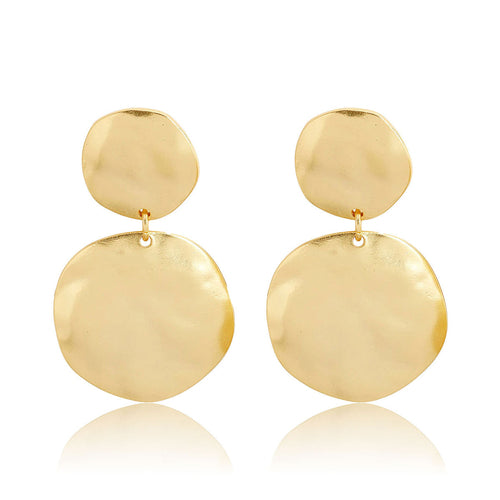 Double disc earrings