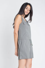 Women's Zip Front Sleeveless Romper - Horizon Bliss