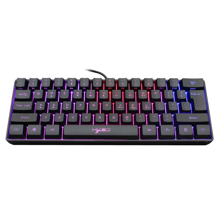 HXSJ V700 61 Keys RGB Lighting Gaming Wired Keyboard (Black) - Horizon Bliss