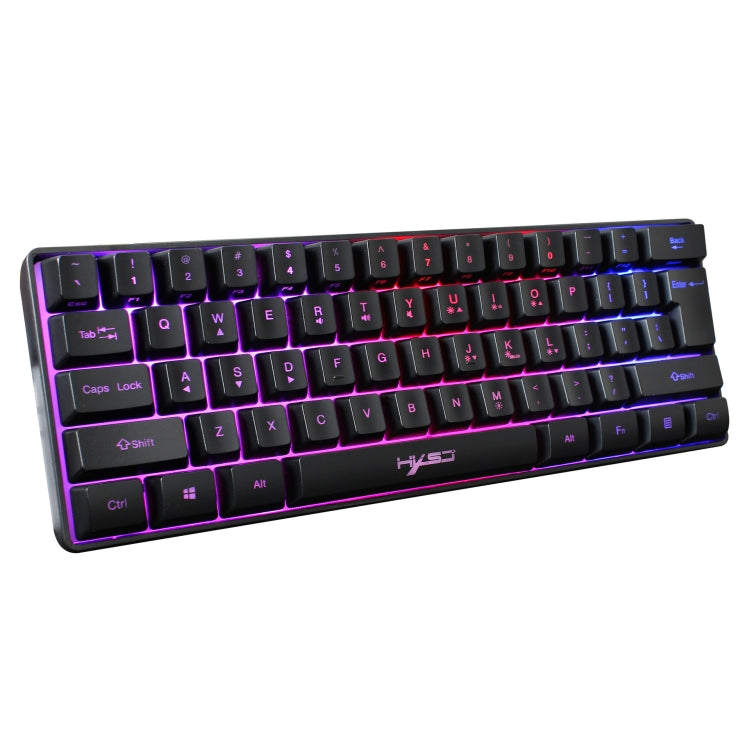 HXSJ V700 61 Keys RGB Lighting Gaming Wired Keyboard (Black) - Horizon Bliss