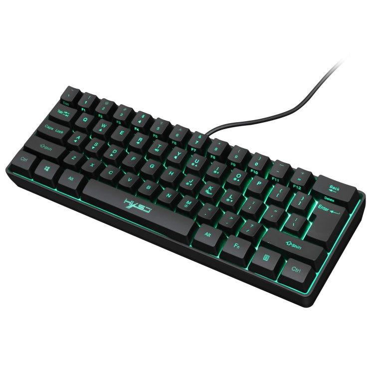 HXSJ V700 61 Keys RGB Lighting Gaming Wired Keyboard (Black) - Horizon Bliss