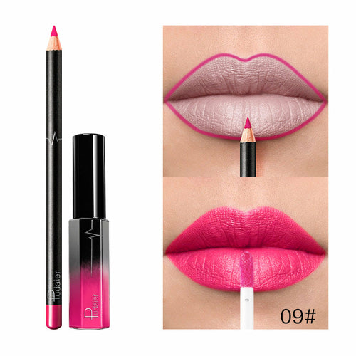 36 Color Matte Lip Gloss Lip Liner Matte Matte Lip Glaze Lipstick Penc