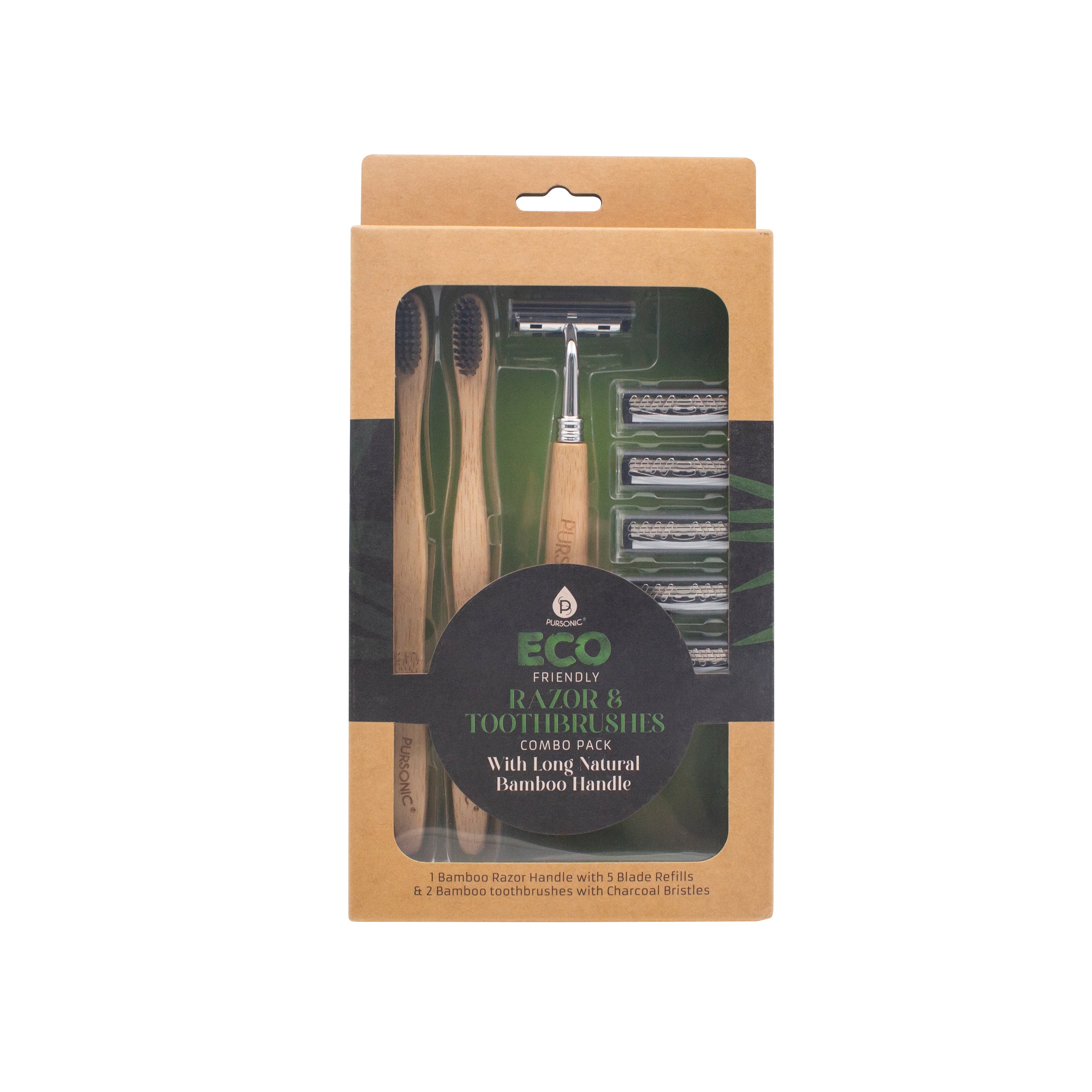 Eco Friendly Razor & Toothbrushes Combo Pack