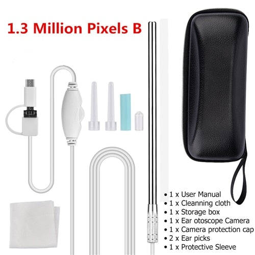 Ear Cleaning Endoscope 3 in1 USB HD Visual Ear - Horizon Bliss