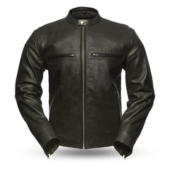 Turbine - Perforated Men's Leather Jacket (Spring Sale) - Horizon Bliss