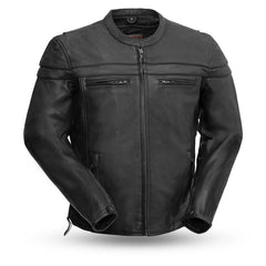 The Maverick - Motorcycle Leather Jacket - Horizon Bliss