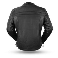 The Maverick - Motorcycle Leather Jacket - Horizon Bliss