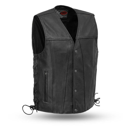 Gambler - Men's Leather Motorcycle Vest - Horizon Bliss