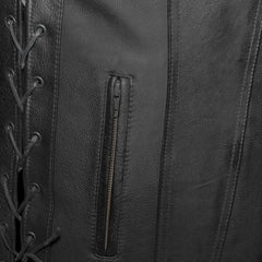 Gambler - Men's Leather Motorcycle Vest - Horizon Bliss