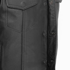 Outfitter - Men's Motorcycle Leather Vest - Horizon Bliss