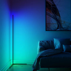 RGBCW Corner Floor Lamp - Horizon Bliss