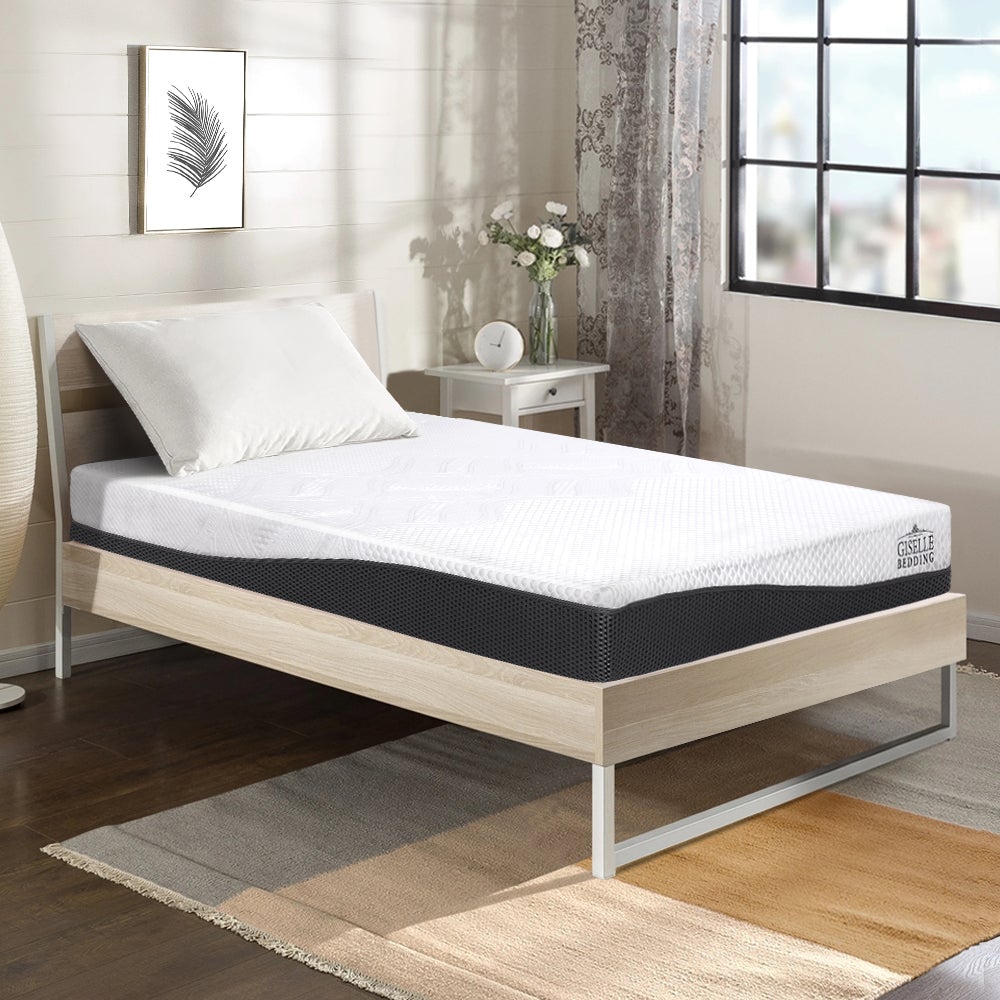 Giselle Bedding Single Size Memory Foam Mattress Cool Gel without - Horizon Bliss