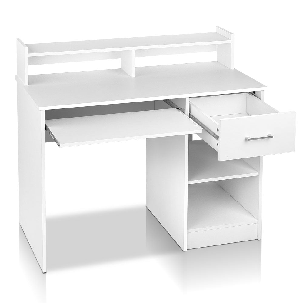 Artiss Office Computer Desk with Storage - White - Horizon Bliss