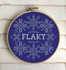 WS Flaky Counted Cross Stitch DIY KIT Intermediate