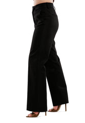 flared hem high waist pants - Horizon Bliss