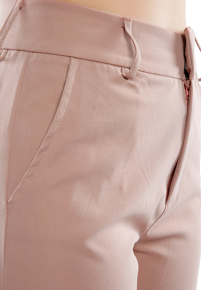 flared hem high waist pants - Horizon Bliss