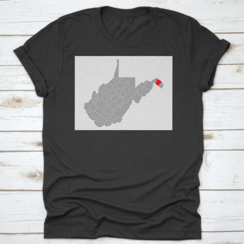 Map Of Berkeley In West Virginia On White Background World Landscape - Horizon Bliss