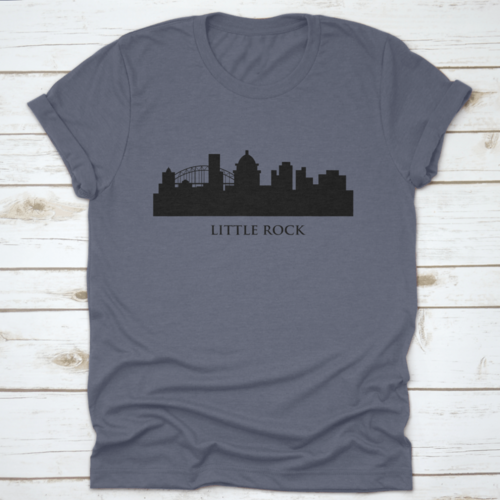 Little Rock Skyline Vector Trendy Style T-Shirt - Horizon Bliss