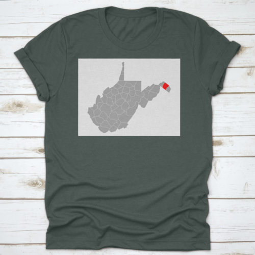 Map Of Berkeley In West Virginia On White Background World Landscape - Horizon Bliss