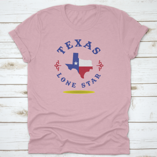 Texas Map With Nickname Lone Star Logo Design Concept - Horizon Bliss