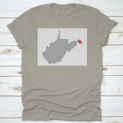 Map Of Berkeley In West Virginia On White Background World Landscape - Horizon Bliss