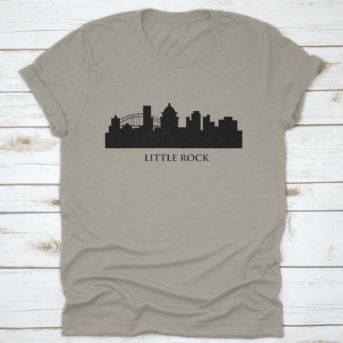 Little Rock Skyline Vector Trendy Style T-Shirt - Horizon Bliss