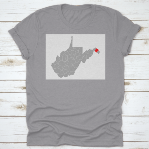 Map Of Berkeley In West Virginia On White Background World Landscape - Horizon Bliss