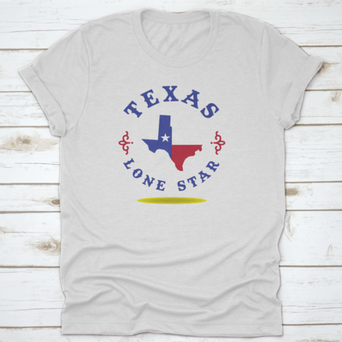 Texas Map With Nickname Lone Star Logo Design Concept - Horizon Bliss