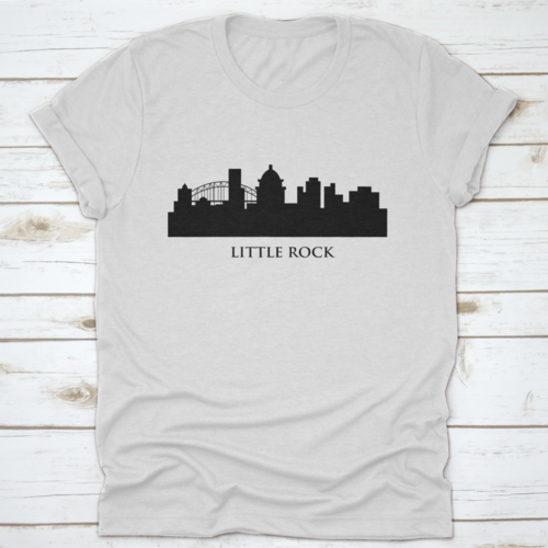 Little Rock Skyline Vector Trendy Style T-Shirt - Horizon Bliss