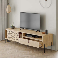 TV Stand LUMIA Oak 170x45x48,6cm - Horizon Bliss