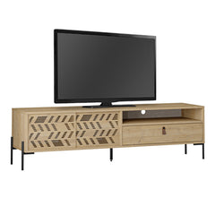 TV Stand LUMIA Oak 170x45x48,6cm - Horizon Bliss