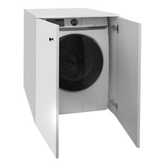 Laundry Machine Cabinet VALDO White 70x66x90cm - Horizon Bliss