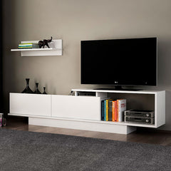 TV Stand CAMBRIDGE White - Horizon Bliss