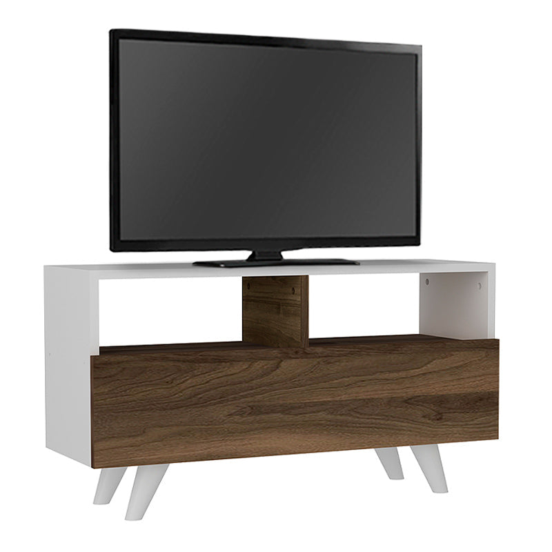 TV Stand CAIRO White - Walnut - Horizon Bliss