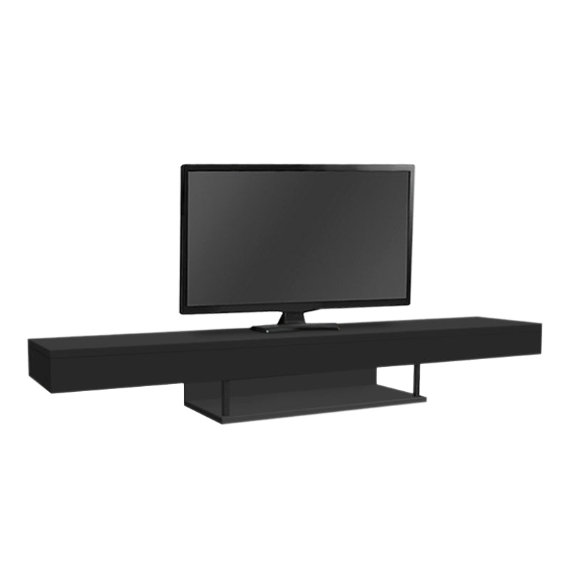 Wall TV Stand CARUSSO with LED Black 150x296x22cm - Horizon Bliss