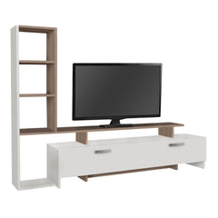 TV Furniture Set MIKE with LED White/Cordoba - Horizon Bliss