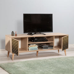 TV Stand ANKARA Natur with models - Horizon Bliss