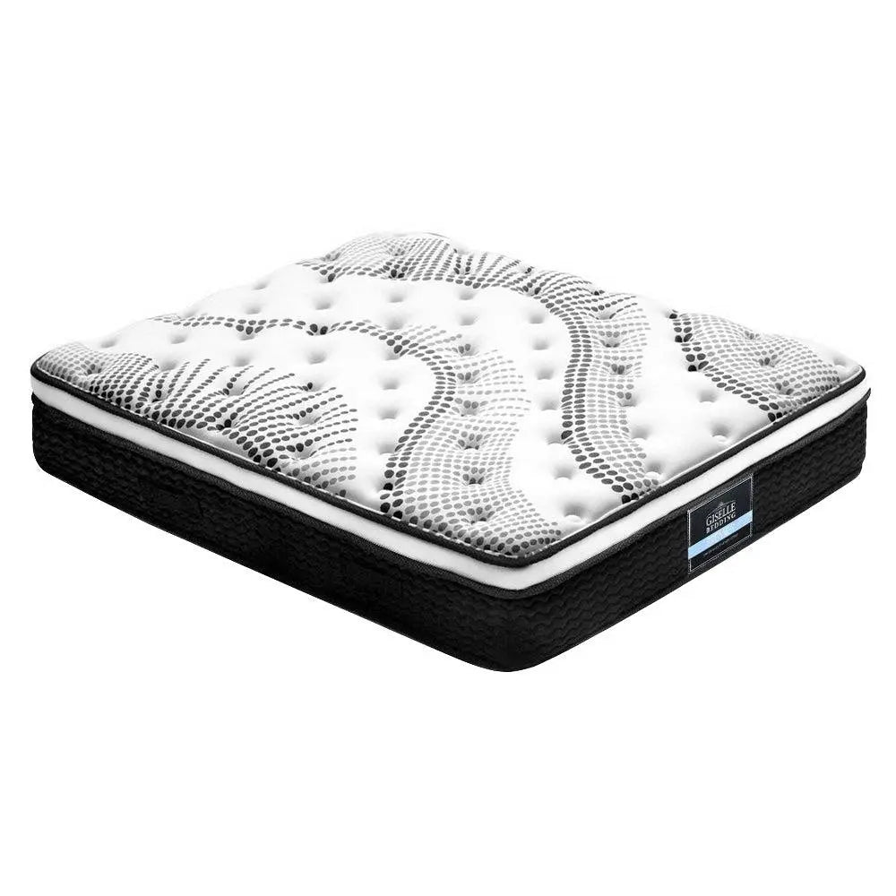 Giselle Bedding Como Euro Top Pocket Spring Mattress 32cm Thick – - Horizon Bliss