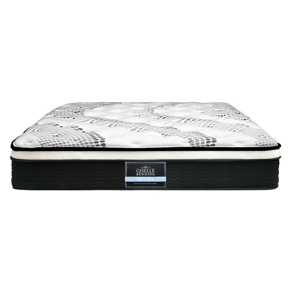 Giselle Bedding Como Euro Top Pocket Spring Mattress 32cm Thick – - Horizon Bliss