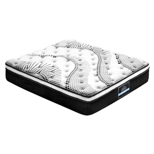 Giselle Bedding Como Euro Top Pocket Spring Mattress 32cm Thick King - Horizon Bliss