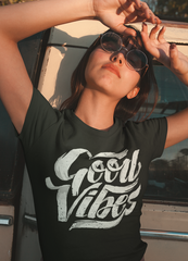 Good Vibes Women T-shirt - Horizon Bliss