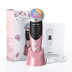 7 In 1 RF Face Massager Skin Rejuvenation Mesotherapy Facial Lifting - Horizon Bliss