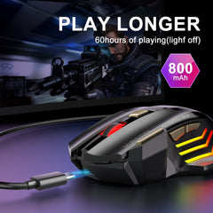 Bluetooth Wireless Silent Ergonomic Gaming Mouse - Horizon Bliss