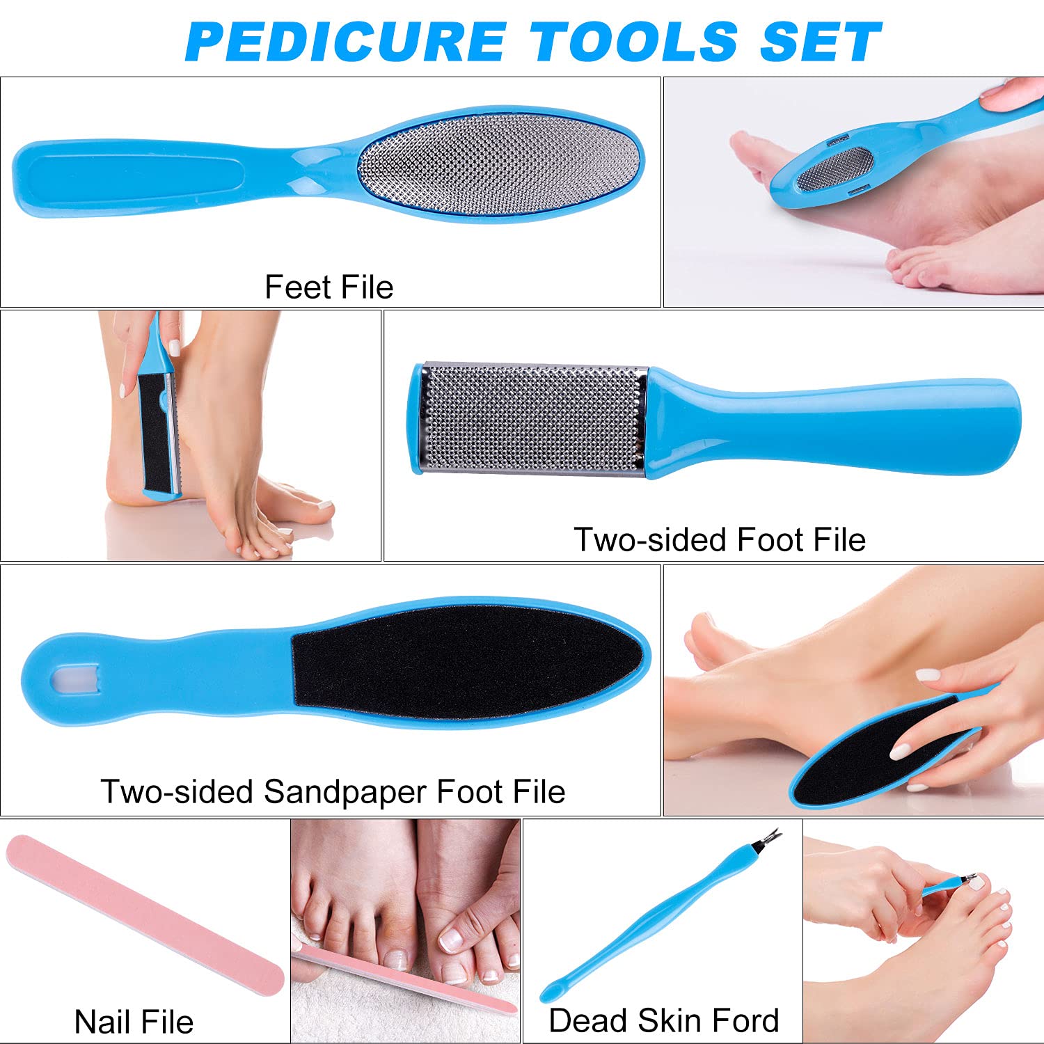 Charged Electric Foot File for Heels Grinding Pedicure Tools - Horizon Bliss