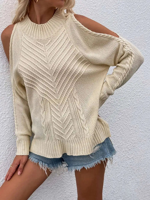 O Neck Twist Sweaters Jumper Tops - Horizon Bliss