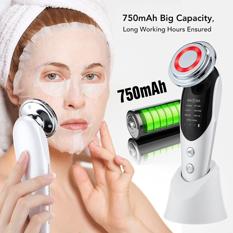 7 In 1 RF Face Massager Skin Rejuvenation Mesotherapy Facial Lifting - Horizon Bliss