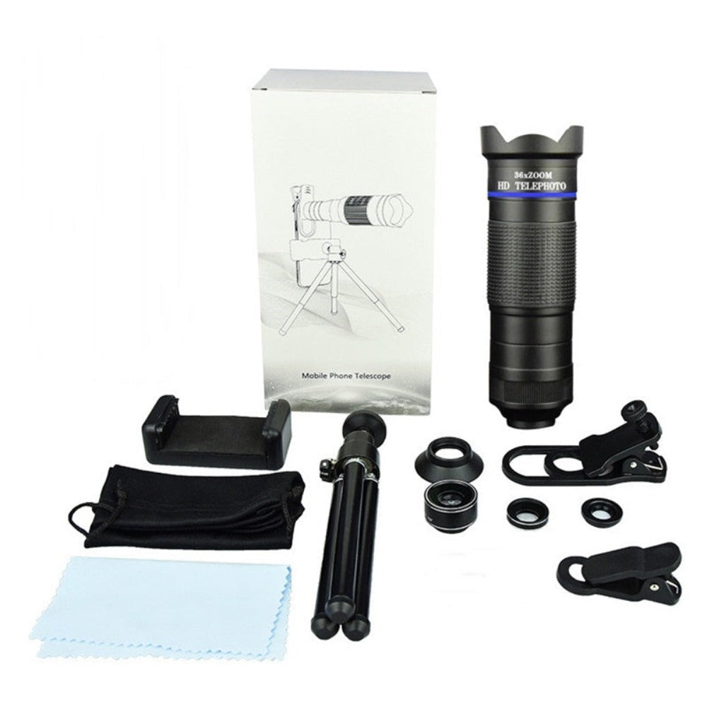 Dragon 36X Mobile Phone Lens Kit With Tripod - Horizon Bliss